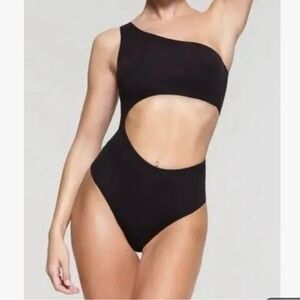 Skims fits everybody Black One-Shoulder Bodysuit 4X